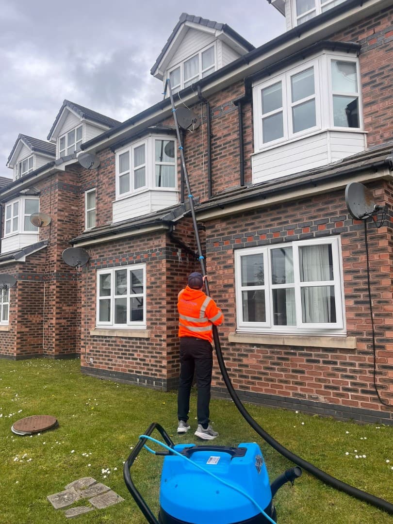 Gutter clearing result